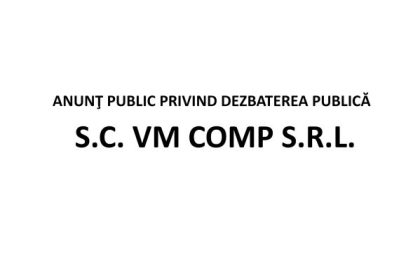 Anunt public despre dezbaterea publica