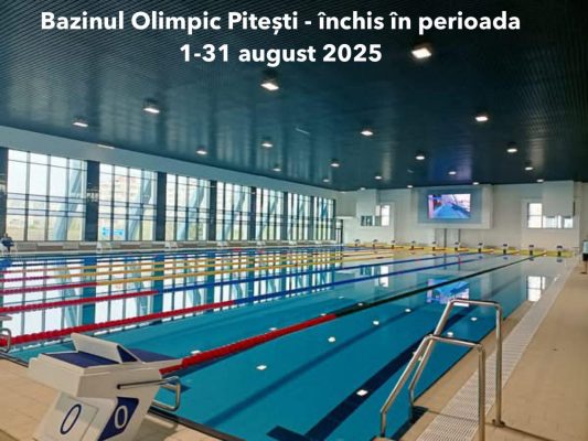 Bazinul Olimpic Pitesti inchis temporar