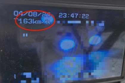 Gonea cu 163 km h prin Prundu Prins in actiunea ROADPOL SPEED