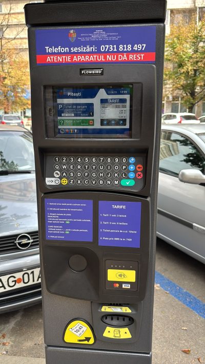 Nou sistem de autotaxare pentru parcari in Pitesti