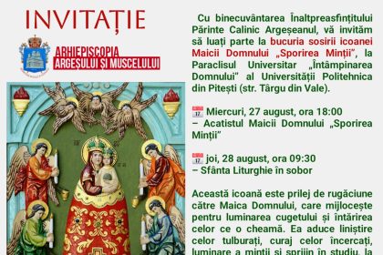 Sarbatorem Icoana Maicii Domnului Sporirea Mintii