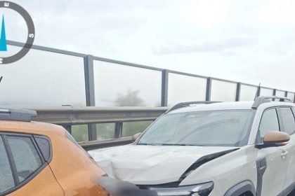 Accident cu 3 masini pe A1 km 115