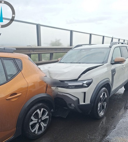 Accident cu 3 masini pe A1 km 115