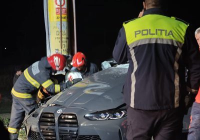 Accident cu 3 raniti din cauza vitezei