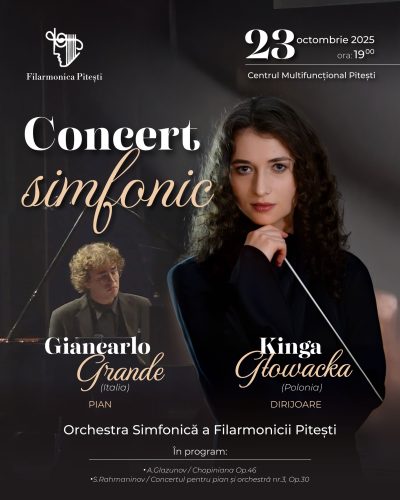 Kinga Glowacka si Giancarlo Grande la Filarmonica Pitesti