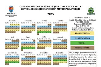 Reamintire Graficul De Colectare A Deseurilor 2025