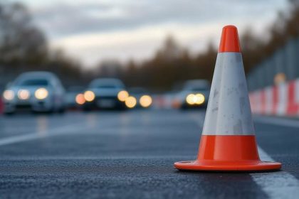 Restrictii rutiere pe o strada din Pitesti