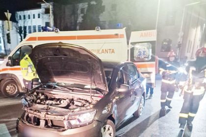 Barbatul a ramas captiv intr un autoturism
