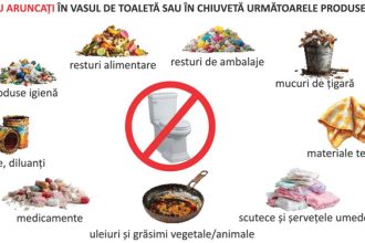 canalizarea nu este cos de gunoi protejati reteaua de canalizare si mediul inconjurator