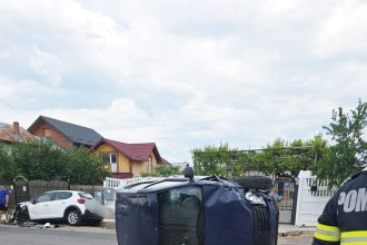 Accident Spectaculos in Arges Doua Masini Implicate
