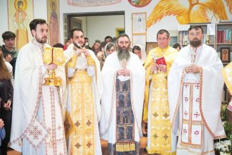 Fragmente din moastele Sfantului Mucenic Panaghiotis din Ierusalim au fost aduse definitiv in inima comunitatii academice