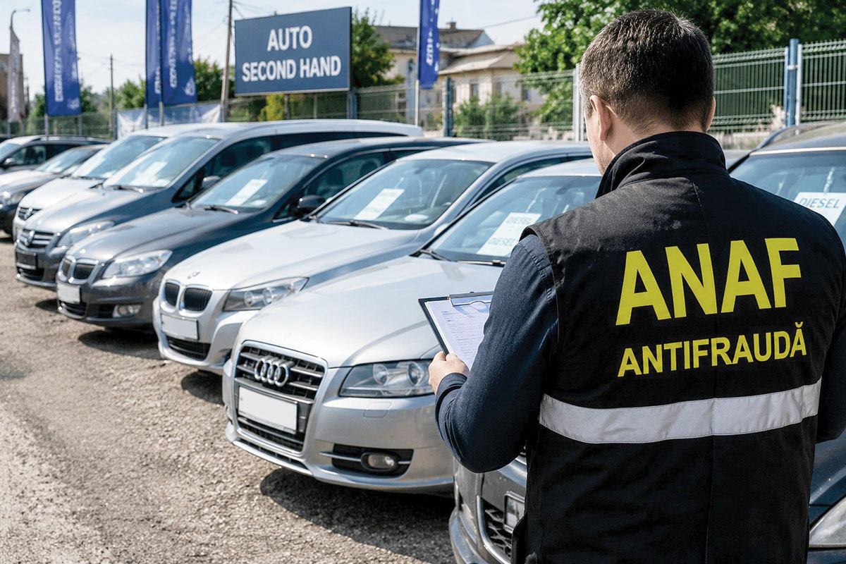 ANAF a descoperit sute de autoturisme comercializate ilegal
