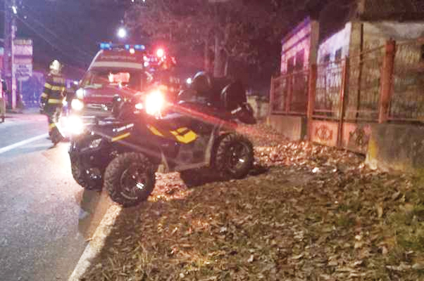 Un Tanar Fara Permis A Fost Internat La Spital Dupa Ce A Lovit Un Cap De Pod