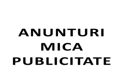 Anunturi de Mica Publicitate