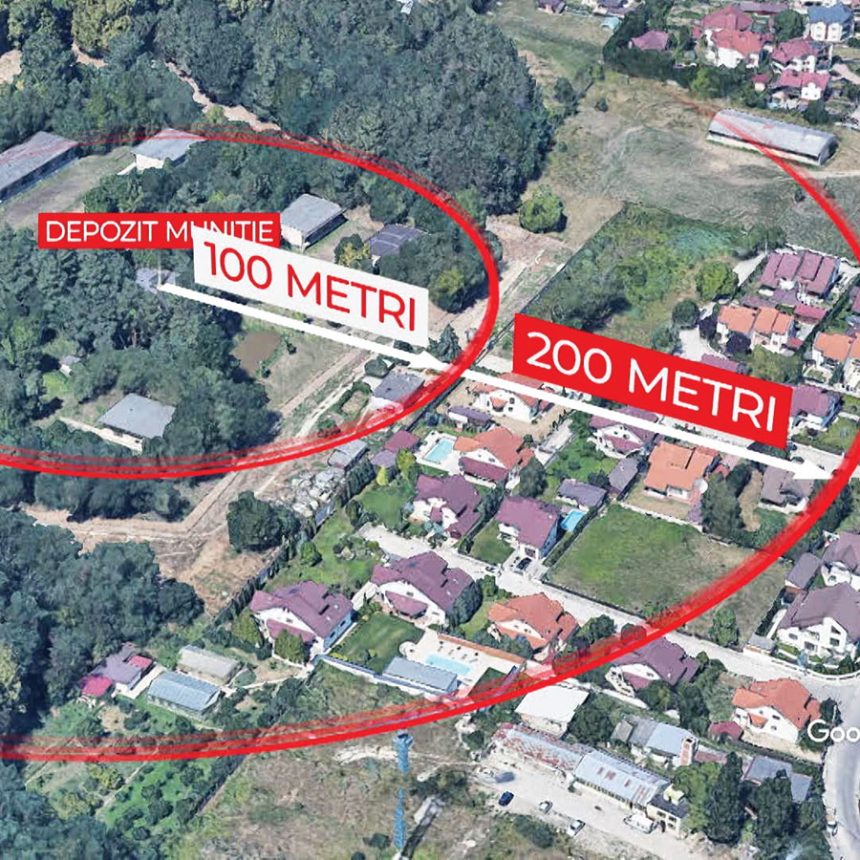 Doua blocuri cu 128 de apartamente construite ilegal la 100 de metri de un depozit de munitie