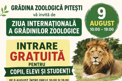 Intrare GRATUITA pentru copii elevi si studenti de Ziua Internationala a Gradinilor Zoologice
