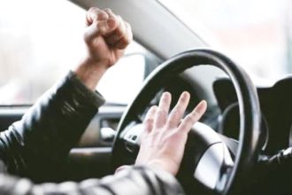 Sancionat pentru comportamentul agresiv in trafic